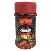 Shangrila Mixed Pickle Chunks Jar 390gm